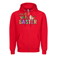 Red My 1st Easter Day Zipper Hoodie - HowdyJamesFarm