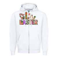White My 1st Easter Day Zipper Hoodie - HowdyJamesFarm