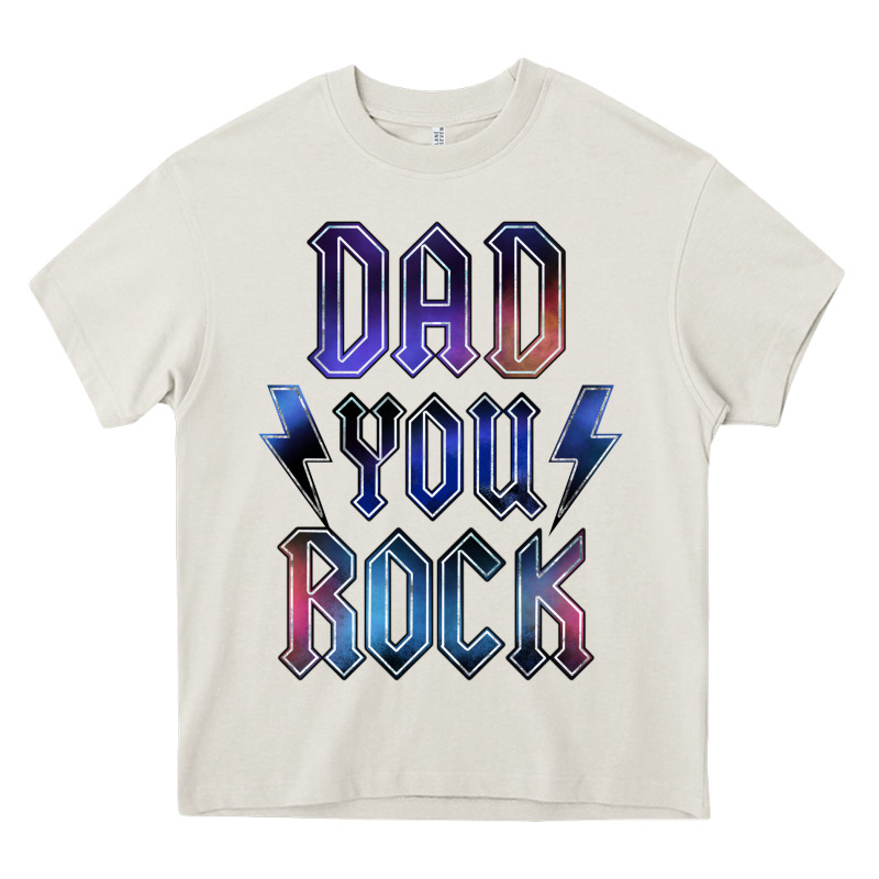 Dad You Rock Heavy Core Tee by LillyAllenDesigns | Teevron