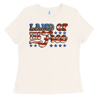Bone land of the free america Ladies Tee - Jasminsmagicworld