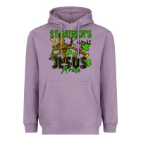 Lavender St. Patrick's knows Jesus arose Heavyweight Hoodie - FaDigitalArtStudio