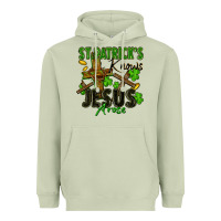 Matcha St. Patrick's knows Jesus arose Heavyweight Hoodie - FaDigitalArtStudio