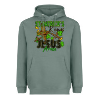 Sage St. Patrick's knows Jesus arose Heavyweight Hoodie - FaDigitalArtStudio
