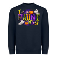 Navy I'm a Haunt Mess Heavyweight Sweatshirt - texasbilliewilder