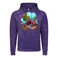 Cloud Purple Glamping Camp And Pink Tent Vintage Hoodie - BundleAndBundleShop