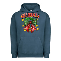 Pigment Midnight Navy festive holiday bow design Urban Hoodie - CowhideDigitalArt