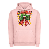 Pigment Salmon festive holiday bow design Urban Hoodie - CowhideDigitalArt