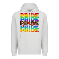 Dove Grey pride pride pride Premium Hoodie - OliviaCreatesArt