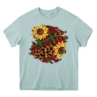 Arona Christmas leopard sunflower Heavy Core Tee - BarkalooDesign
