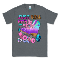 Charcoal Heather just roll with it Classic Tee - BundleAndBundleShop
