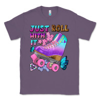 Lavender just roll with it Classic Tee - BundleAndBundleShop