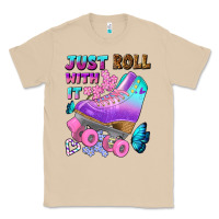 Mushroom just roll with it Classic Tee - BundleAndBundleShop