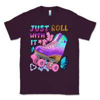 Plum just roll with it Classic Tee - BundleAndBundleShop