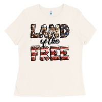 Bone Land of the free America western pattern Ladies Tee - Jasminsmagicworld