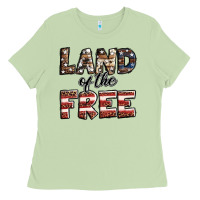 Matcha Land of the free America western pattern Ladies Tee - Jasminsmagicworld