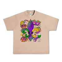 Burro mardi gras fleur de lis Urban Heavy Tee - LillyAllenDesigns
