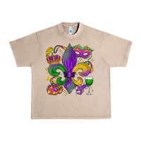 French Oak mardi gras fleur de lis Urban Heavy Tee - LillyAllenDesigns