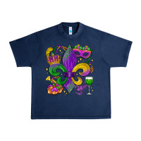 Mardi Gras Fleur De Lis Urban Heavy Tee | Teevron