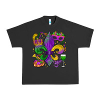 Pigment Black mardi gras fleur de lis Urban Heavy Tee - LillyAllenDesigns