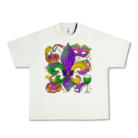 Pistachio mardi gras fleur de lis Urban Heavy Tee - LillyAllenDesigns