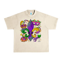Sandshell mardi gras fleur de lis Urban Heavy Tee - LillyAllenDesigns