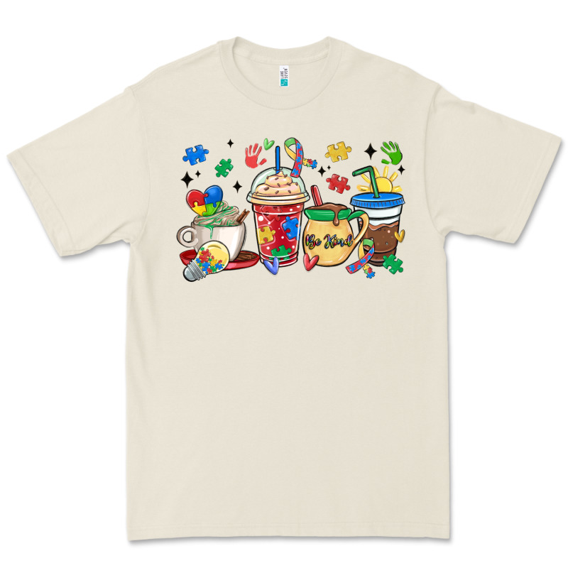 Autism Awareness Day Coffee Cups Premium Tee by MaliasSmallBusiness | Teevron