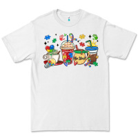 White autism awareness day coffee cups Premium Tee - MaliasSmallBusiness