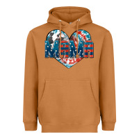 Meerkat American Mama heart Heavyweight Hoodie - FaDigitalArtStudio