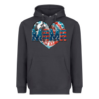 Smoke American Mama heart Heavyweight Hoodie - FaDigitalArtStudio
