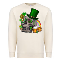 Sandshell St Patrick's Day boho skull Premium Sweatshirt - FaDigitalArtStudio