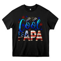 Black Cool Papa American Heavy Core Tee - LillyAllenDesigns