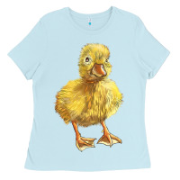 Baby Blue Baby Duck Ladies Tee - LillyAllenDesigns