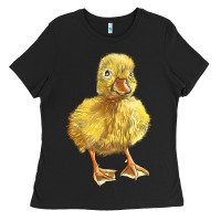 Black Baby Duck Ladies Tee - LillyAllenDesigns