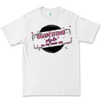White competition Premium Tee - MaliasSmallBusiness