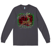 Smoke Merry Christmas Deer Long Sleeve Tee - Bettercallsaul