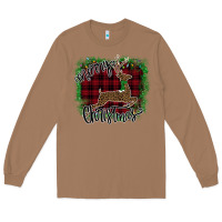 Toasted Coconut Merry Christmas Deer Long Sleeve Tee - Bettercallsaul