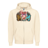 Sandshell Show mom pig Zipper Hoodie - CowGirlArtShop