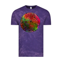 Cloud Purple halloween round Vintage Tee - BundleAndBundleShop
