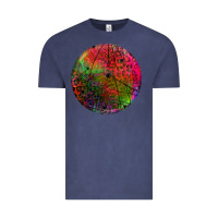 Vintage Denim halloween round Vintage Tee - BundleAndBundleShop