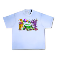 Grape Ice mardi gras pelican alligator and crawfish Urban Heavy Tee - LillyAllenDesigns