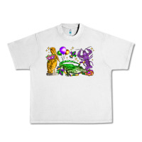Lunar Rock mardi gras pelican alligator and crawfish Urban Heavy Tee - LillyAllenDesigns