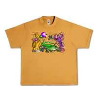 Peanut Butter mardi gras pelican alligator and crawfish Urban Heavy Tee - LillyAllenDesigns