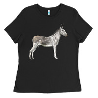 Black Andalusian Donkey Ladies Tee - LillyAllenDesigns
