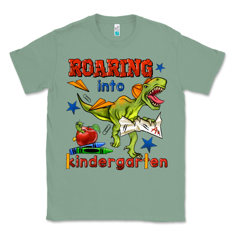 Roaring Into Kindergarten Classic Tee by BundleAndBundleShop | Teevron