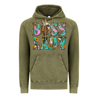 Vintage Olive Boss Lady Vintage Hoodie - BundleAndBundleShop