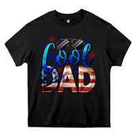 Black Cool American Dad Heavy Core Tee - LillyAllenDesigns