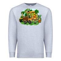 Heather Grey truck saint patrick's day Premium Sweatshirt - FaDigitalArtStudio