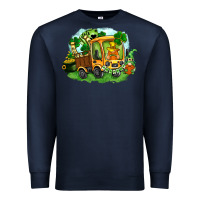 Navy truck saint patrick's day Premium Sweatshirt - FaDigitalArtStudio