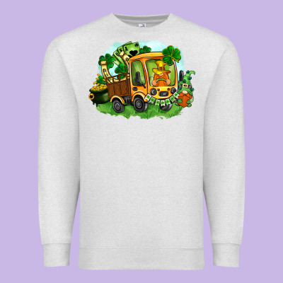 Truck Saint Patrick's Day Premium Sweatshirt Designed By Fadigitalartstudio