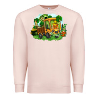 Pale Pink truck saint patrick's day Premium Sweatshirt - FaDigitalArtStudio